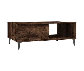 Mesa de café - mesa de centro madera de ingeniería roble ahumado 90x60x35 cm