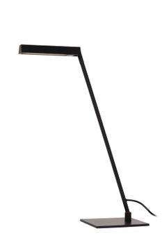 Lámpara de escritorio de metal con 1 led integrado, negro