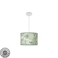 colgante moda 1xe27 blancohoja verde regx30x30cm