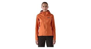 Chaqueta mtb patagonia dirt roamer naranja para mujer