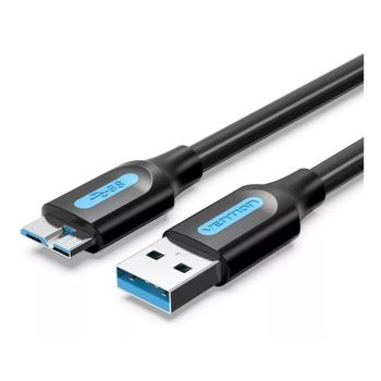 Vention Cable USB 3.0 para Discos Duros Externos 10W 1.5m Negro