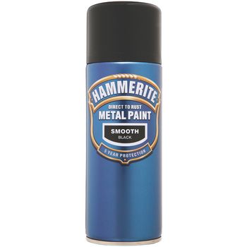 Hammerite Smoothrite Black 400ml  Aero