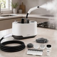 limpiador a vapor portatil rouny vaporizador de mano de 1l con calentamiento rapido en 15s y vapor de alta presion para limpieza del hogar y del automovil