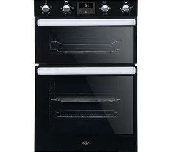 BELLING BI902FP Electric Double Oven - Black, Black