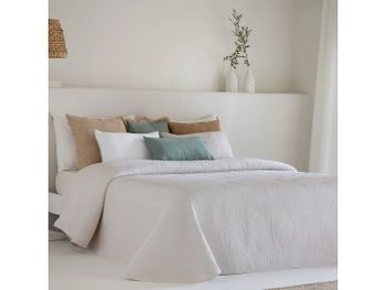 Colcha reversible kias jacquard olivo verano sandeco