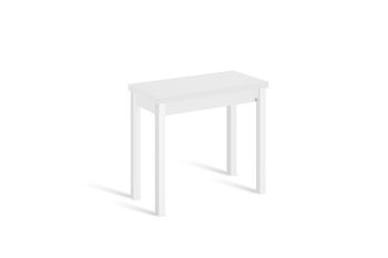 Mesa de cocina extensible libro 40(80)x80 cm blanco pata blanco