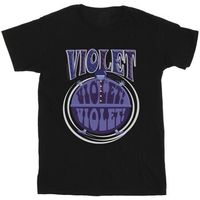 willy wonka camiseta violet turning violet para nina