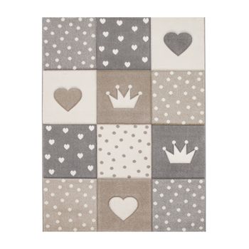 Alfombra infantil Kosmos beige 80x150 cm