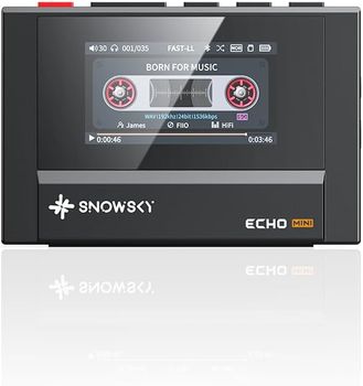 Reproductor MP3 FiiO Echo MINI 8GB Bluetooth 5.3 Salidas 3.5mm/4.4mm Negro