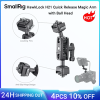 smallrig hawklock h21 brazo magico de liberacion rapida con cabeza de bola para monitores de jaulas de camara con orificio de localizacion similar-4488