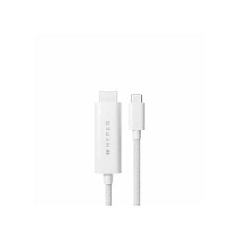 Cable Targus HYPER 4K USB-C a HDMI 2.1a Blanco 2,5 m