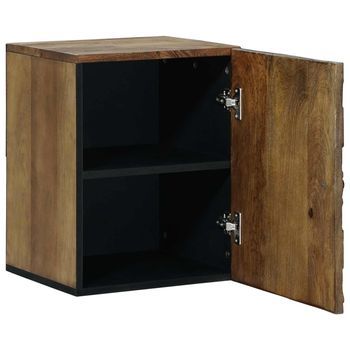 Gabinete Colgante De Baño Con Puerta Marrón 38 X 33,5 X 48 Cm