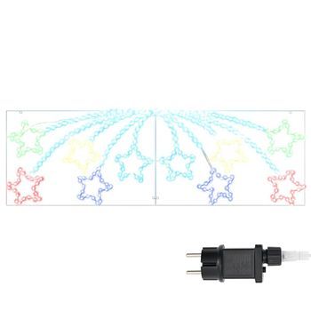 Estrella De Navidad 432 Led Multicolor 182 X 58 Cm Pvc Vidaxl