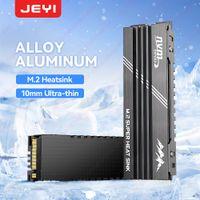jeyi m2 2280 ssd aluminio todo negro snow mountain diseno disipador de calor de aleacion-diseno ultrafino para consolas de juegos ps5itxpc icold006