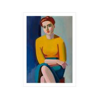 poster portrait of hanne wilhelm hansen sin marco  - 30 x 40 cm