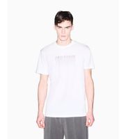 ax armani exchange para hombre xm002519af10334u0009 camiseta slim fit s blanco casual algodon manga corta