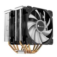 enfriador cpu jonsbo cr-2000gt 2 ventiladores 120mm led rgb multi socket negro