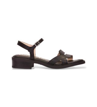 Wonders para mujer. B-9610 Sandalias Tokat negro (42), Piel, 1 a 3cm, Hebilla, Casual