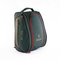 siux - paletero edge con capacidad para 2 palas y compartimento para zapatillas - tipo mochila ligero y resistente verde