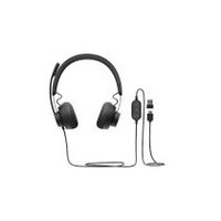 logitech zone wired uc auriculares alambrico diadema llamadasmasica usb tipo c grafito