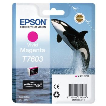 Cartucho de Tinta Epson T7603 Magenta Vivo Original 25,9 ml