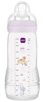 MAM Biberón Easy Active Flujo Rápido Rosa Mate +4m 330 ml