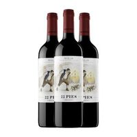 locos por el vino vino tinto 22 pies rioja crianza botella magnum 15 l 14 vol pack de 3 unidades