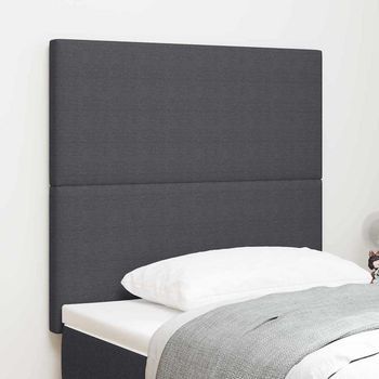 Vidaxl Cabecero Gris Oscuro 80 Cm Tela De Pana