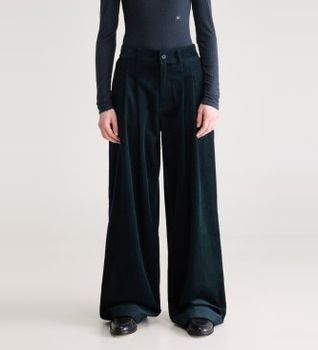 Bellerose para mujer. BW262113 P1957 Pantalón Sixtine62 P1957 verde oscuro (38), Casual, Algodón