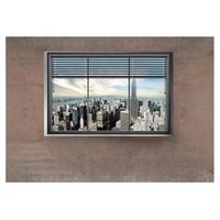 papel pintado 3d - ventana de nueva york 150x105 cm