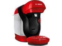 cafetera de capsulas - bosch tassimo style tas113e 33 bar 07 l 1400 w intellibrew tamano compacto sostenible rojo