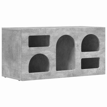Mueble De Tv Elst 80 X 35 X 40 Cm Gris Concreto Vidaxl
