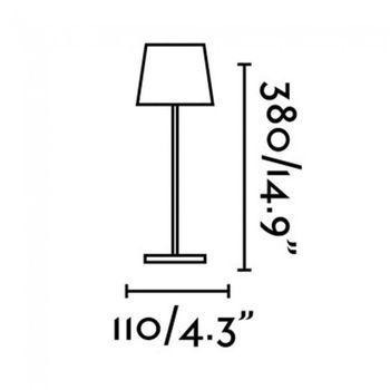 Lámpara portátil exterior led toc (2,2w)