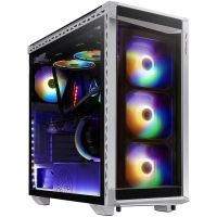 adata xpg battlecruiser argb cristal templado usb-c blanca