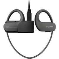 sony nw-ws413b 4 gb waterproof all in one mp3 player - black black