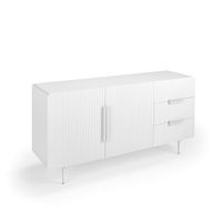 aparador diseno blanco mate 2 puertas 3 cajones 1524275h