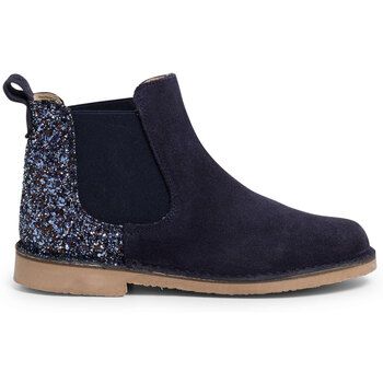 Pisamonas Botines Botines Niña Serraje Con Talonera Glitter para niña