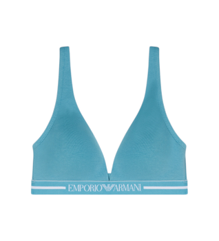 Emporio Armani para mujer. EW000436_AF19023 Sujetador Combi azul (M), Homewear, Algodón