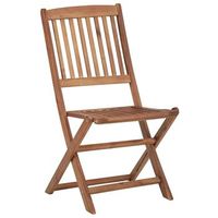 pack 8 uds sillas de exterior sillas de jardin  sillon jardin plegables madera maciza acacia