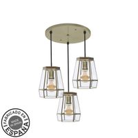 plafon guia 3xe27 cuero regx42x42 cm