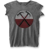 pink floyd camiseta manga larga the wall hammers burnout para mujer