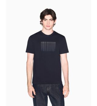 A|X Armani Exchange para hombre. XM002519AF10334UB101 Camiseta Slim Fit marino (XXL), Casual, Algodón, Manga corta