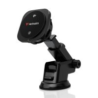 cargador inalambrico verbatim charge n drive qi2 para coche usb negro