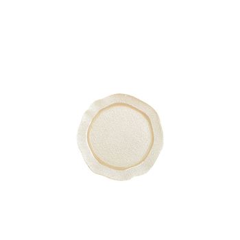 Plato de postre vainilla - lote de 6