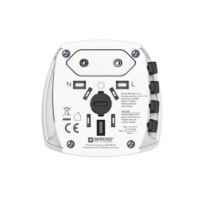 adaptador de enchufe hama muv micro universal compacto blanco