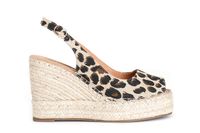 salon peep-toe de lona leopard 41