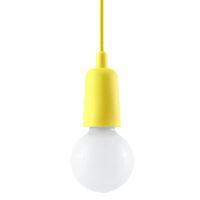 lampara colgante tina amarillo 1 luz