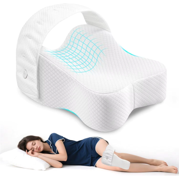 Almohada para rodillas, almohada de espuma viscoelástica para sofá, para dormir de lado, entre las piernas, para aliviar el dolor de ciática, cadera y espalda baja
