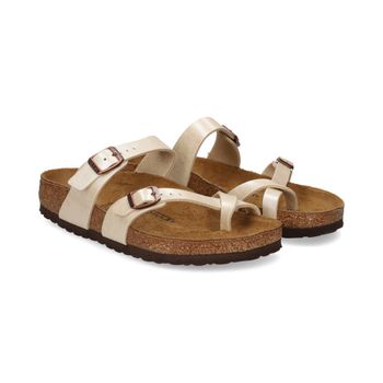 Birkenstock Sandalias Planas Mujer - Blanco Talla 38r