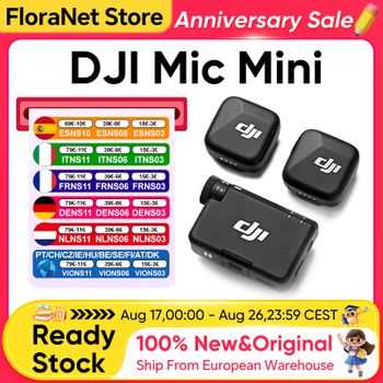 Micrófono Inalámbrico Original DJI Mic Mini con Cancelación Activa de Ruido, 48 Horas de Funcionamiento, Audio de Alta Calidad, Transmisión Estable